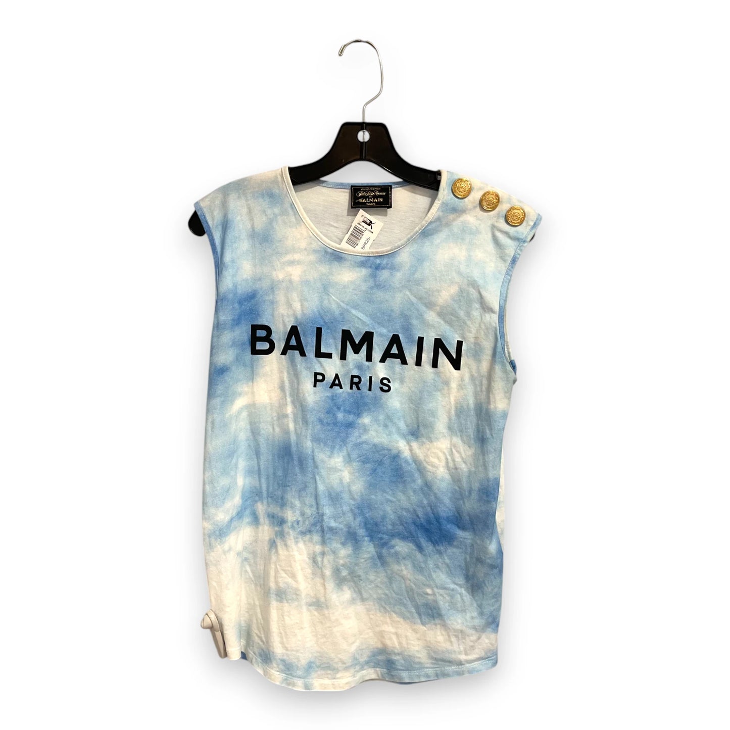 Balmain Tie Dye Logo Top Wom XS