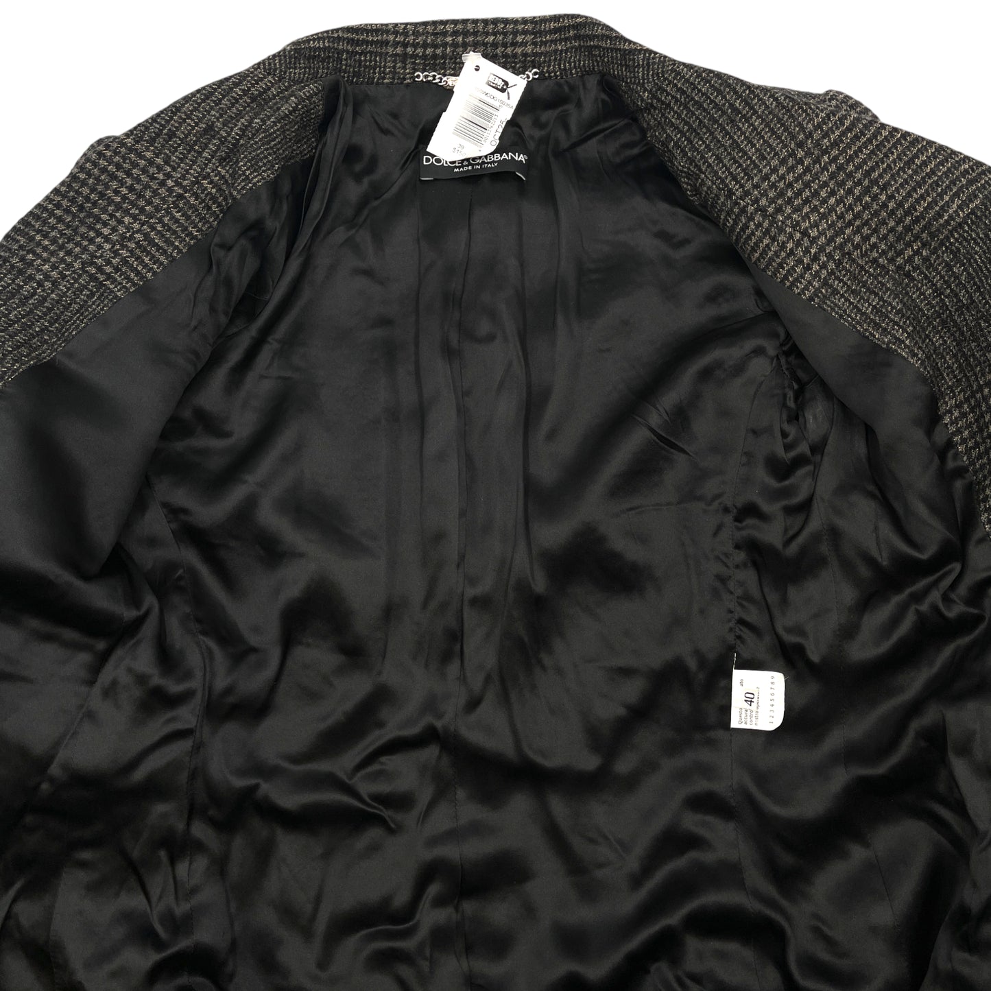 D&G Plaid Big Button Women's Blazer - 40