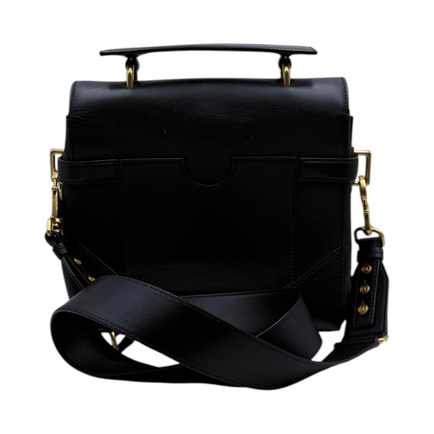 Balmain B-Buzz Black Gold Crossbody Bag