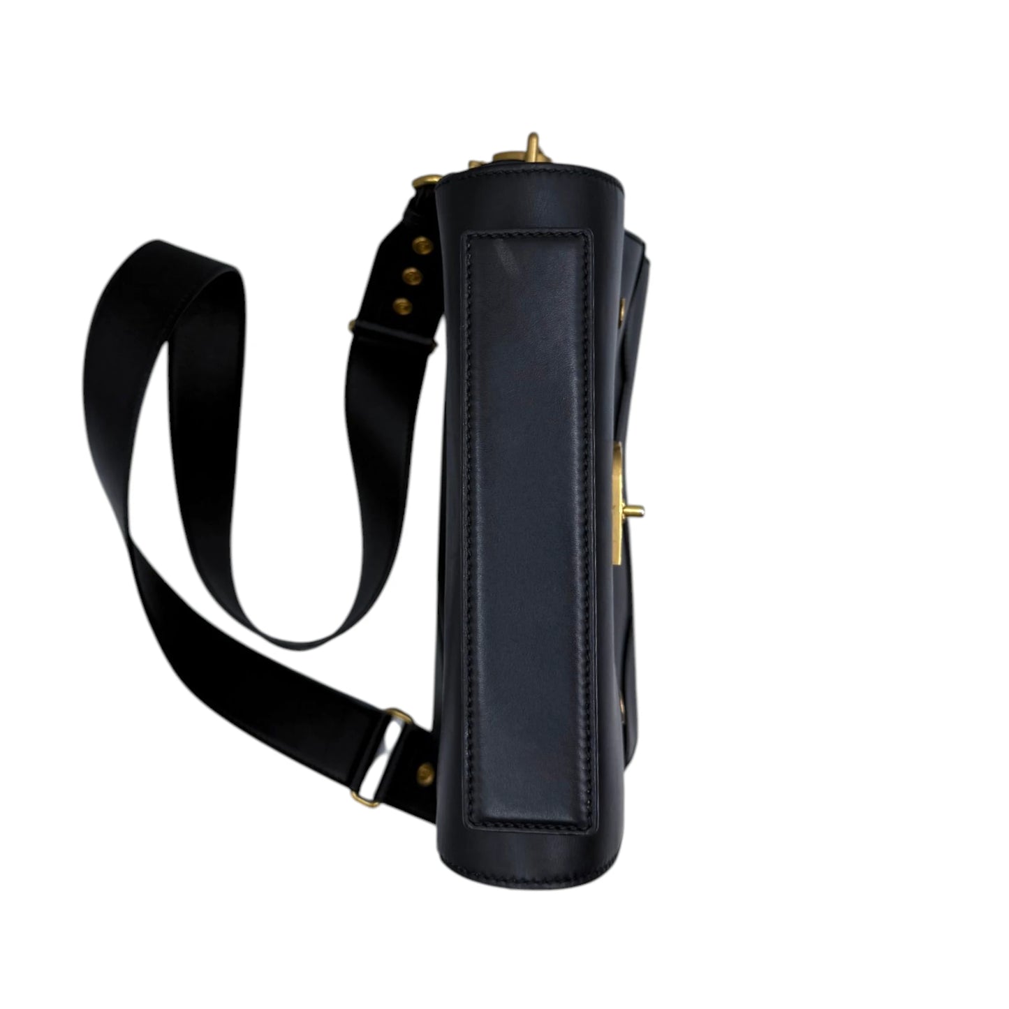 Balmain B-Buzz Black Gold Crossbody Bag