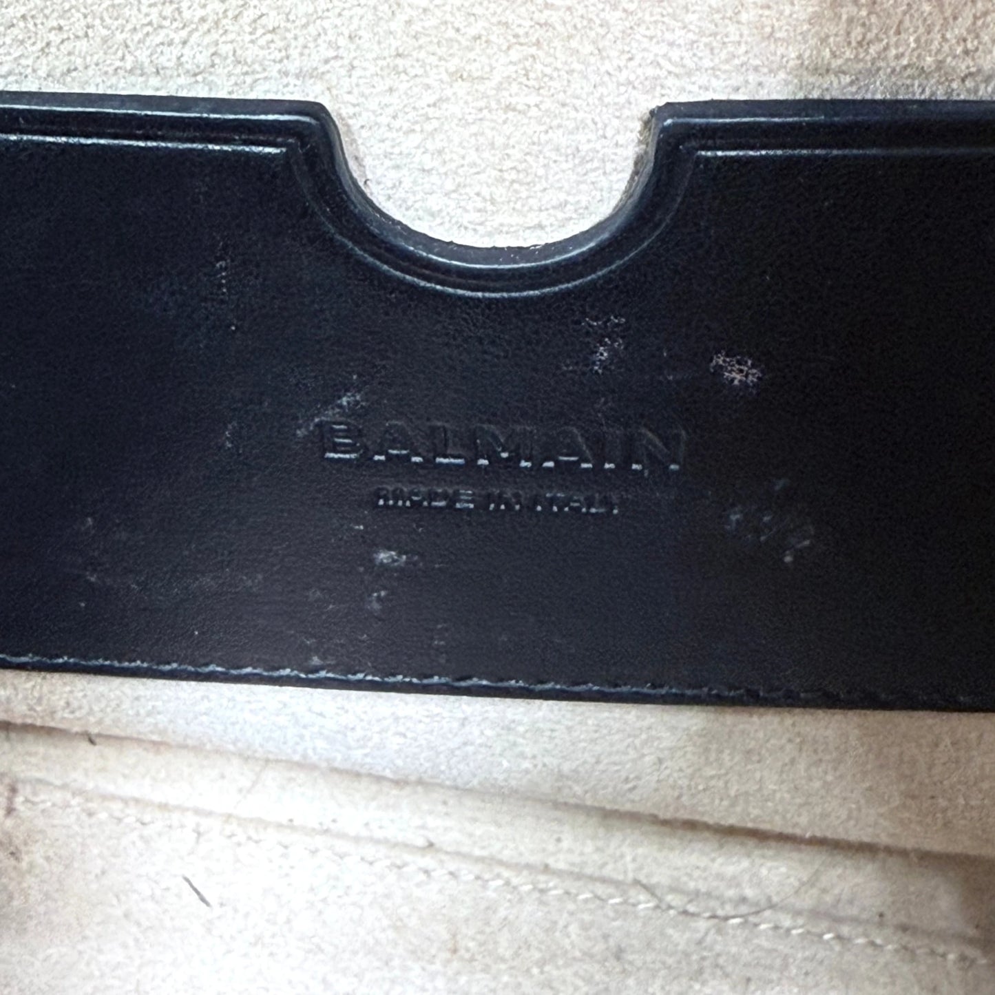 Balmain B-Buzz Black Gold Crossbody Bag