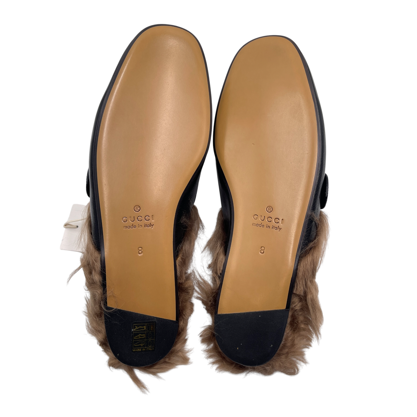 Gucci GG Tiger Fur Web Men's Mules