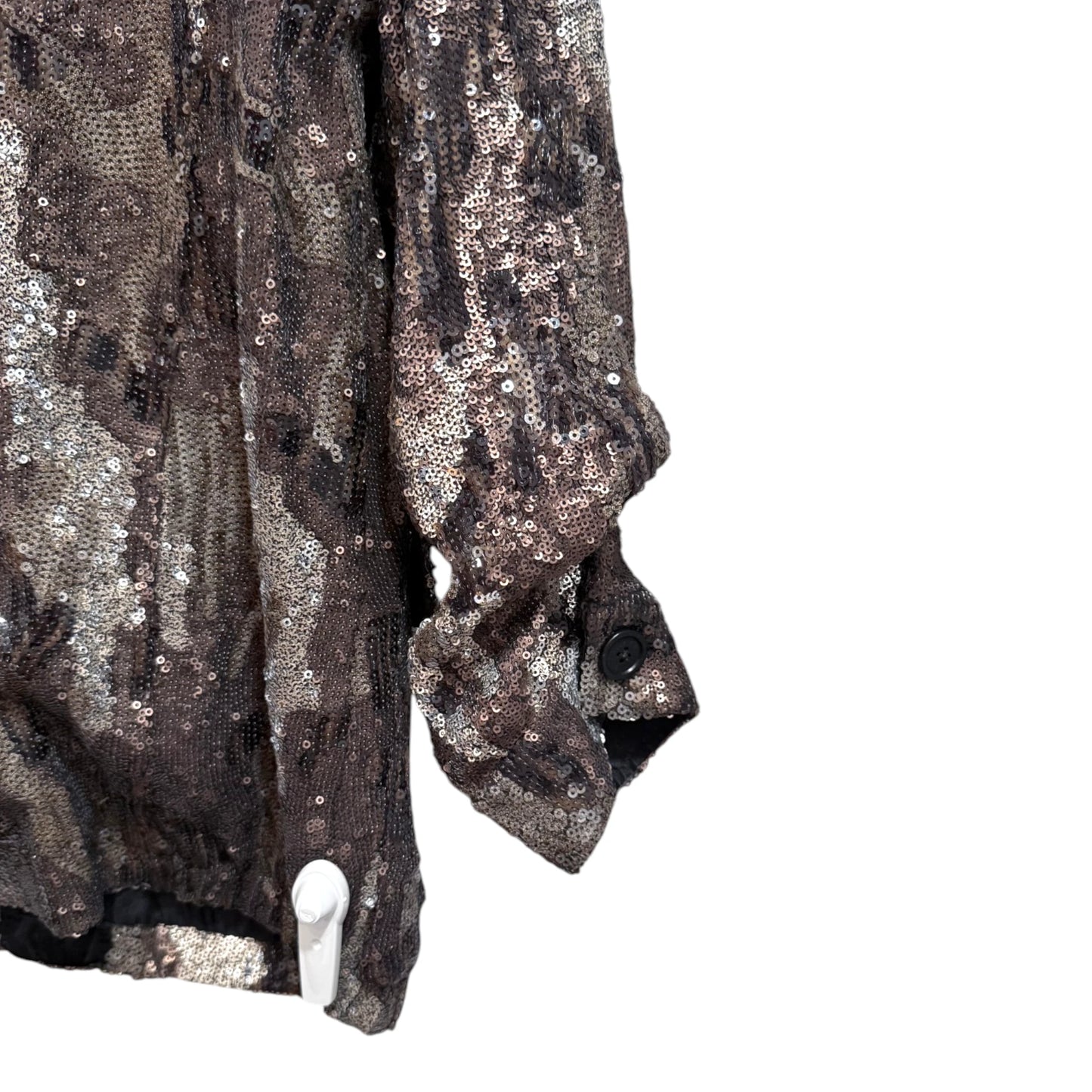 Zadig & Voltaire Sequin Camo Moto Jacket