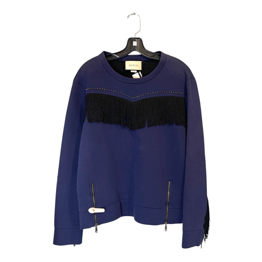 Gucci Fringe Blue Men's Crewneck - S