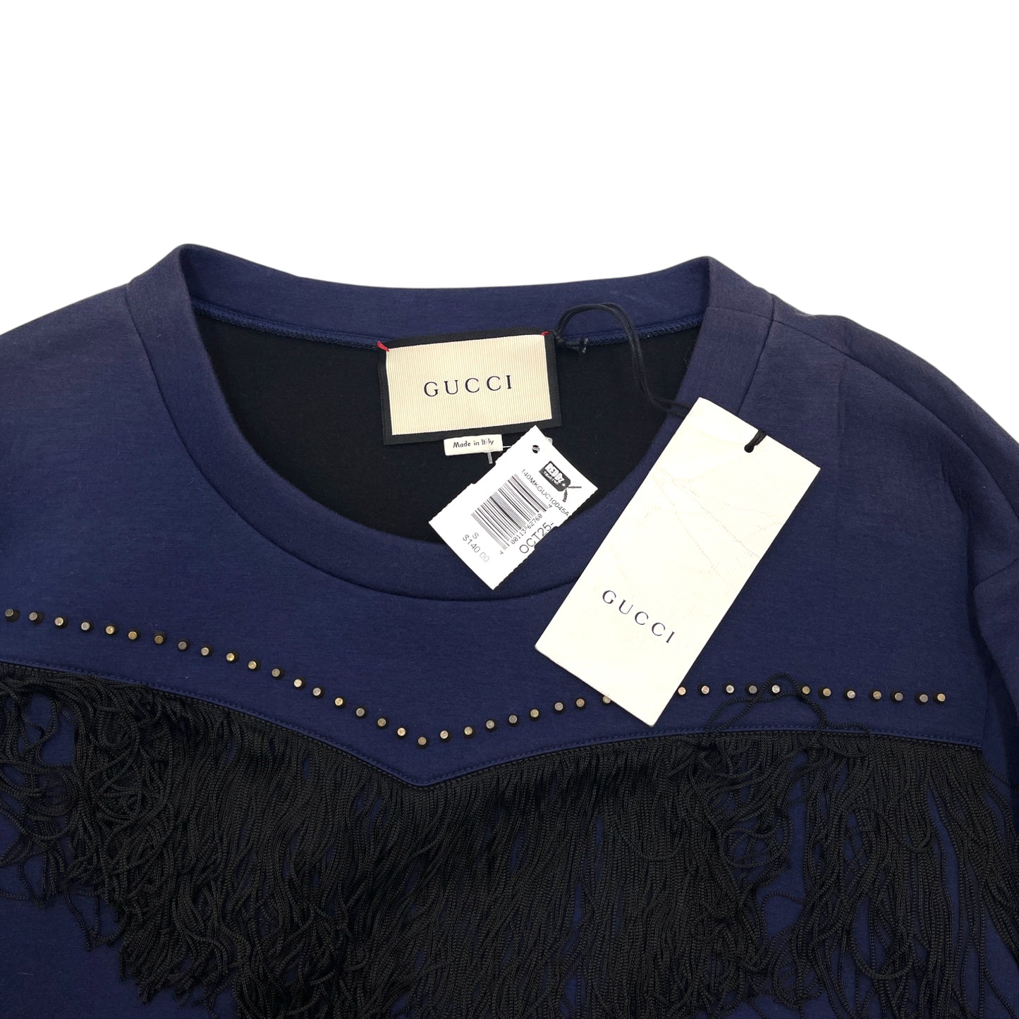 Gucci Fringe Blue Men's Crewneck - S