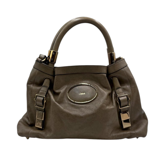 Chloé Victoria Taupe 2Way Tote Bag