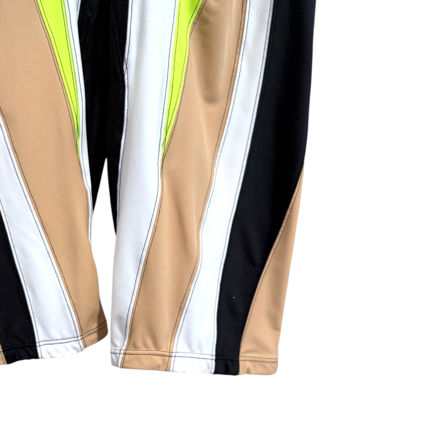 Mugler Contrast Paneled Jersey Shorts