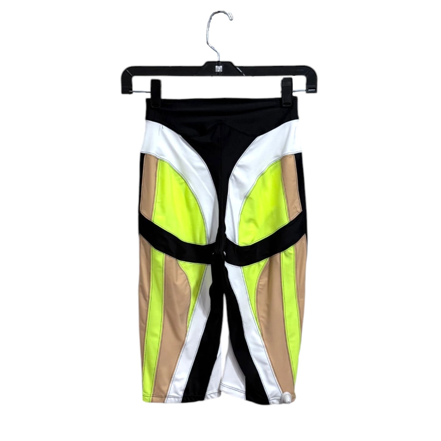 Mugler Contrast Paneled Jersey Shorts