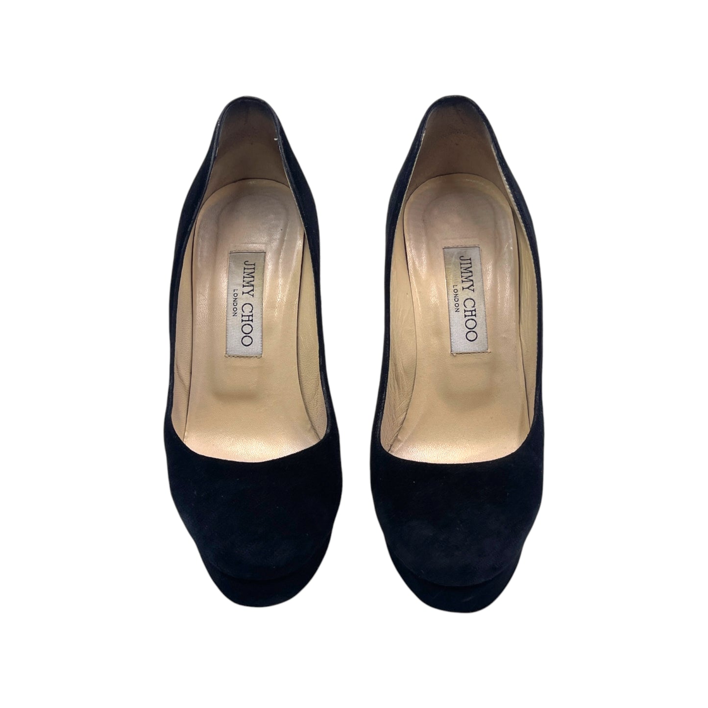 Jimmy Choo Black Suede Platform Pump