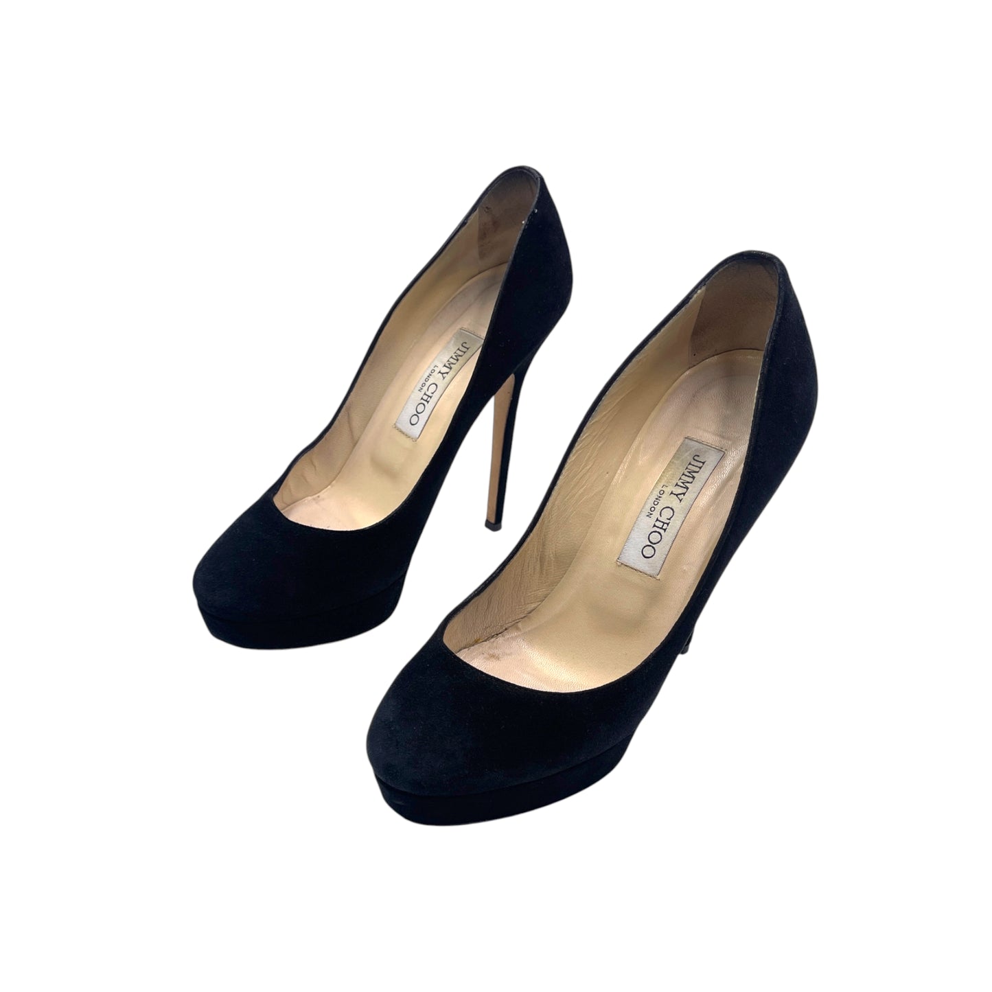 Jimmy Choo Black Suede Platform Pump