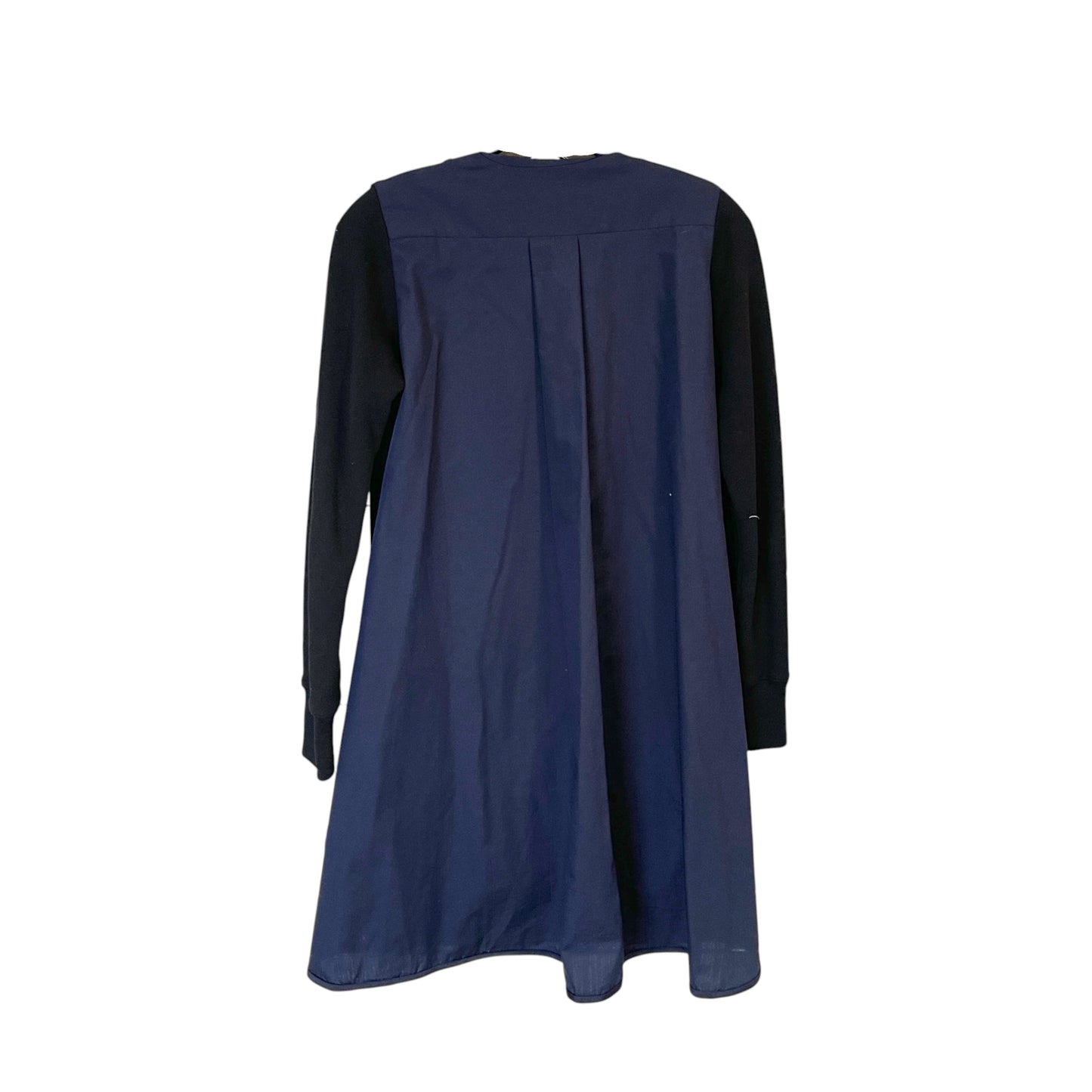 Sacai Black/Navy Sweatshirt Dress -  S