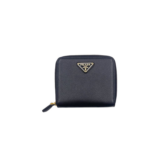 Prada Saffiano Leather Zip Wallet