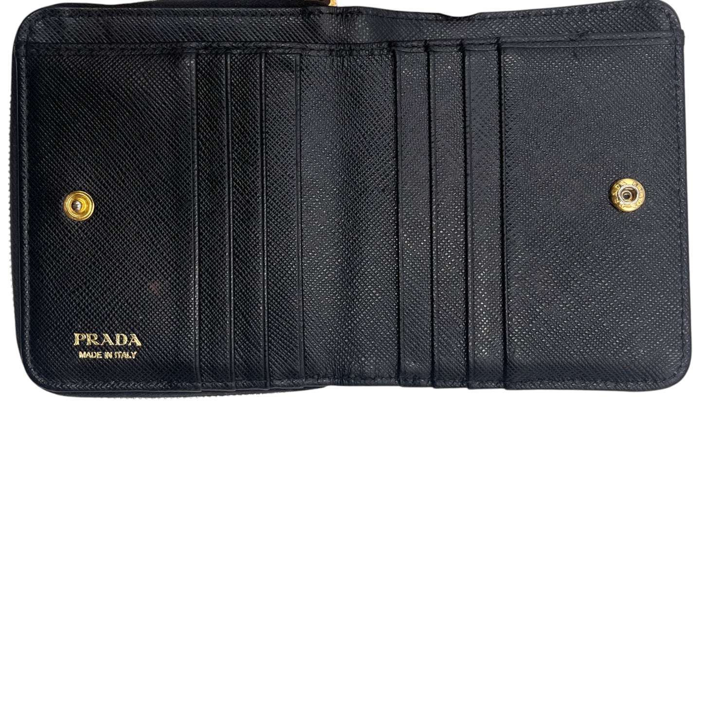 Prada Saffiano Leather Zip Wallet
