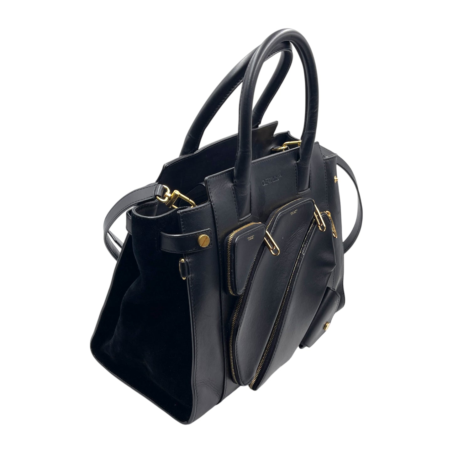 Off-White City Leather Tote Bag