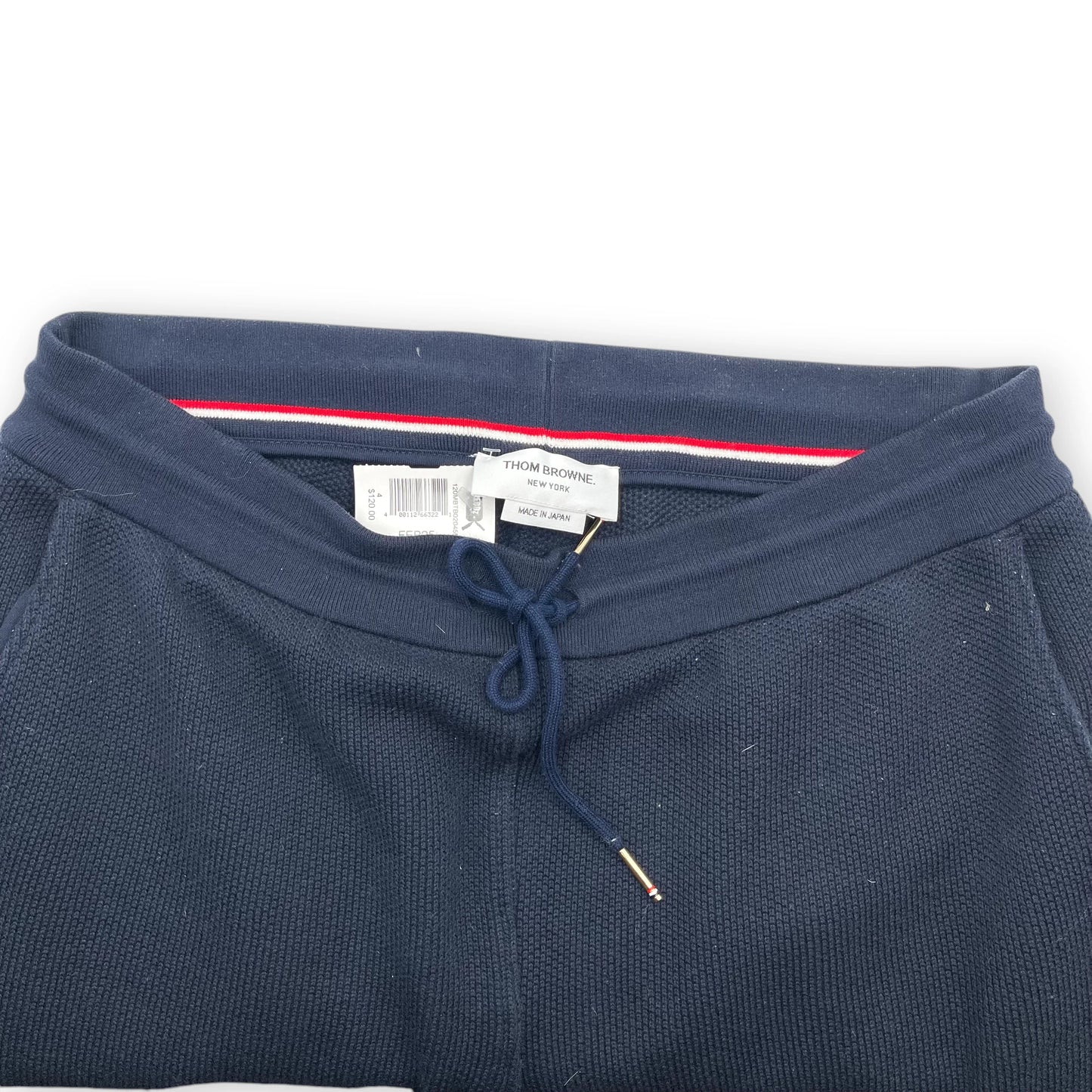 Thom Brown Navy Waffle Joggers Men 4