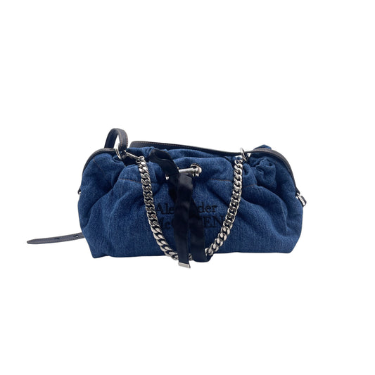 McQueen Denim Blue Shoulder Bag