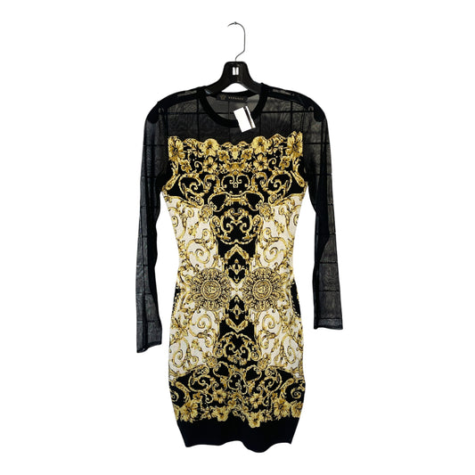 Versace Baroque Long Sleeve Mini Dress - 38