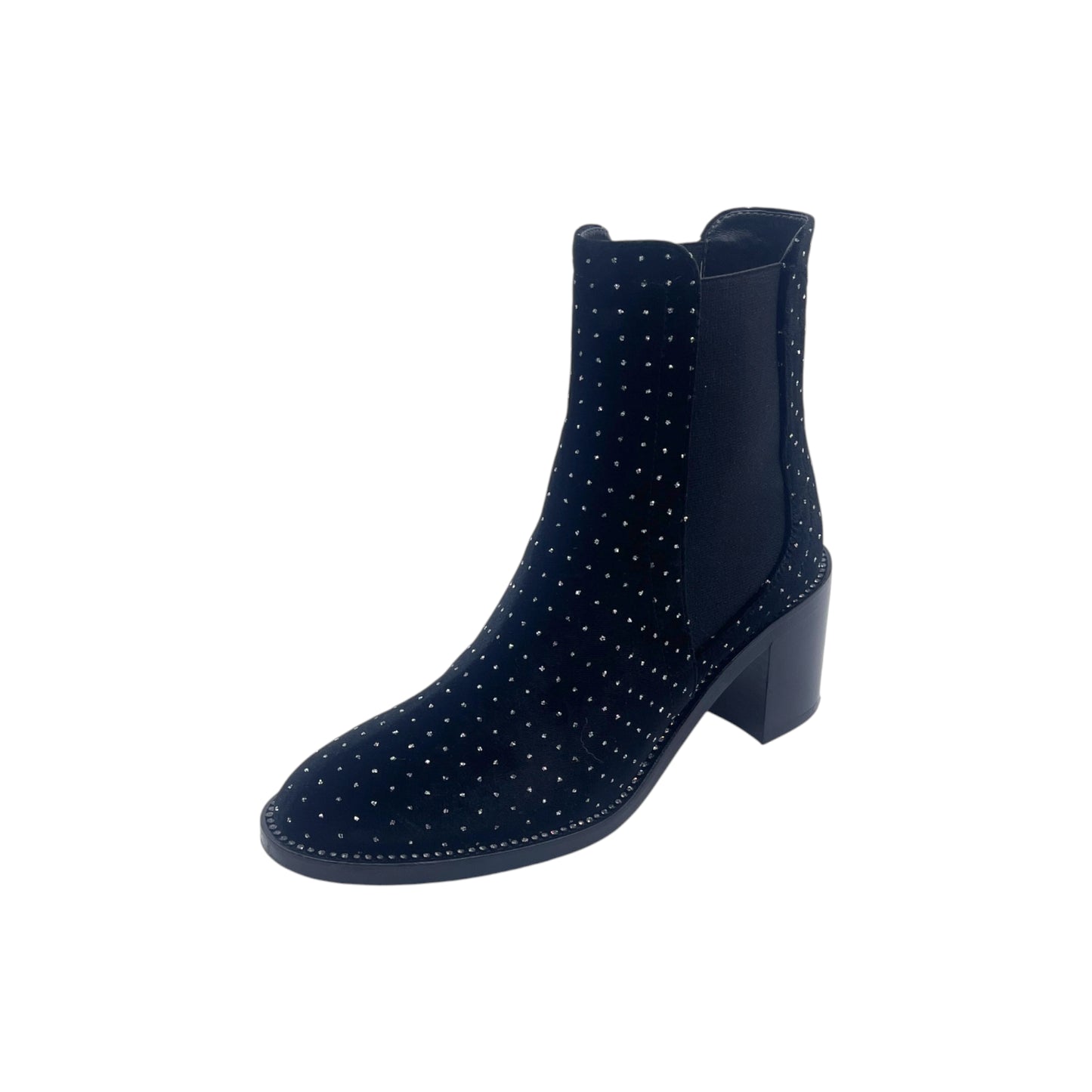 Jimmy Choo Merril Black Velvet Boots