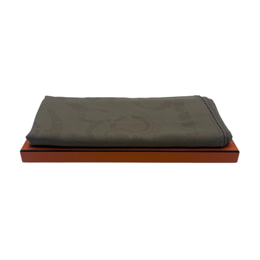 Hermès Camel Cashmere Pattern Scarf