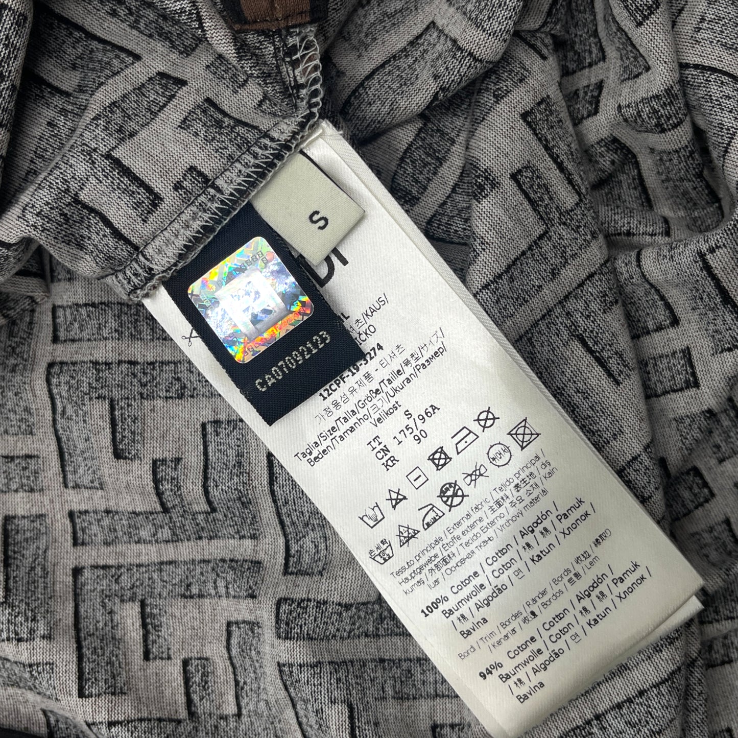 Fendi FF Cotton Jersey T-Shirt - S