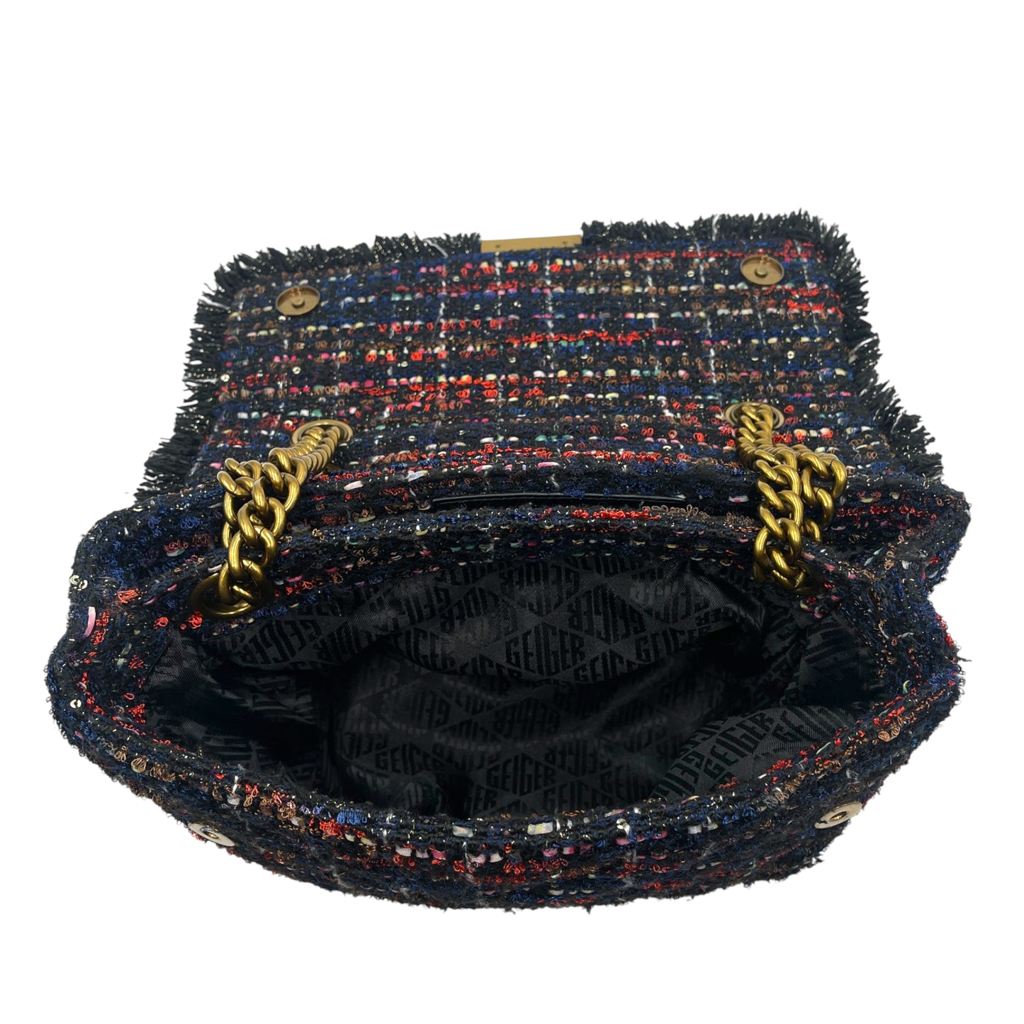 Kurt Geiger London Large Tweed Shoulder Bag