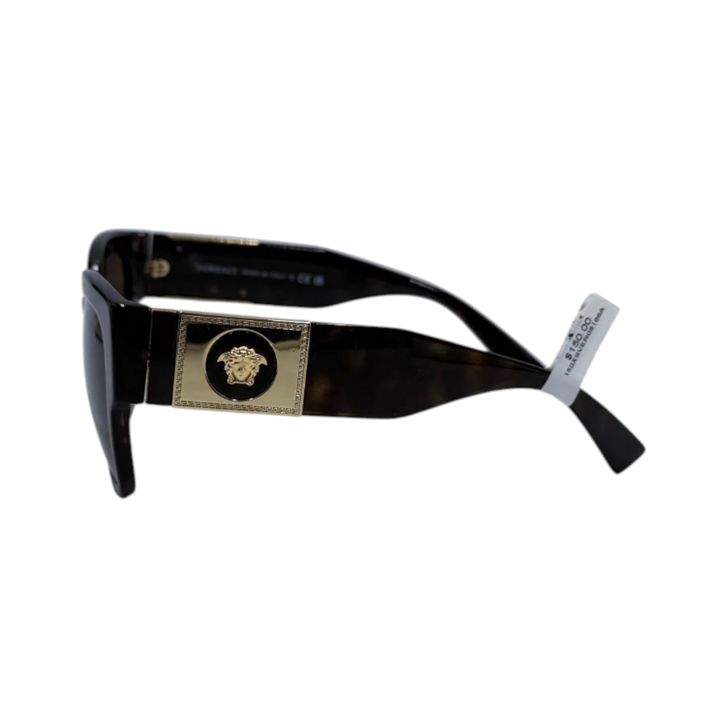 Versace Havana Tortoise Shell Square Sunglasses