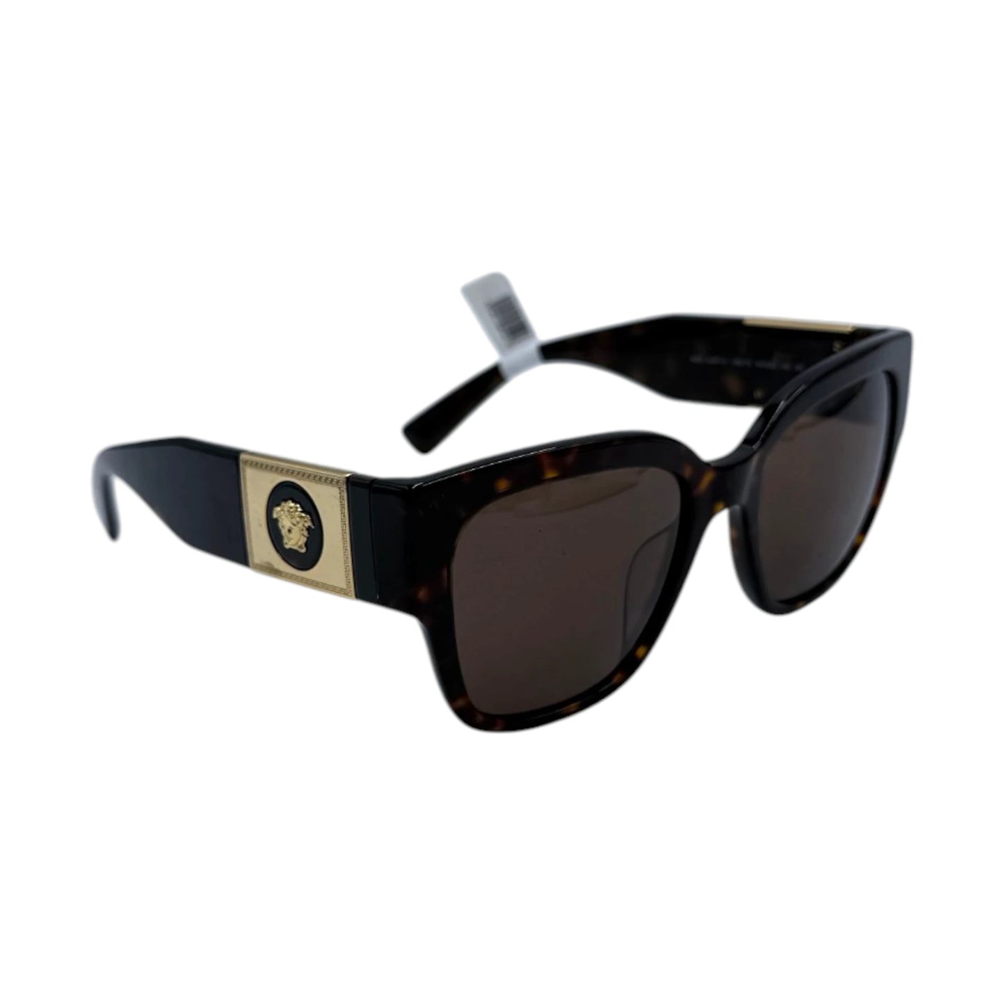 Versace Havana Tortoise Shell Square Sunglasses