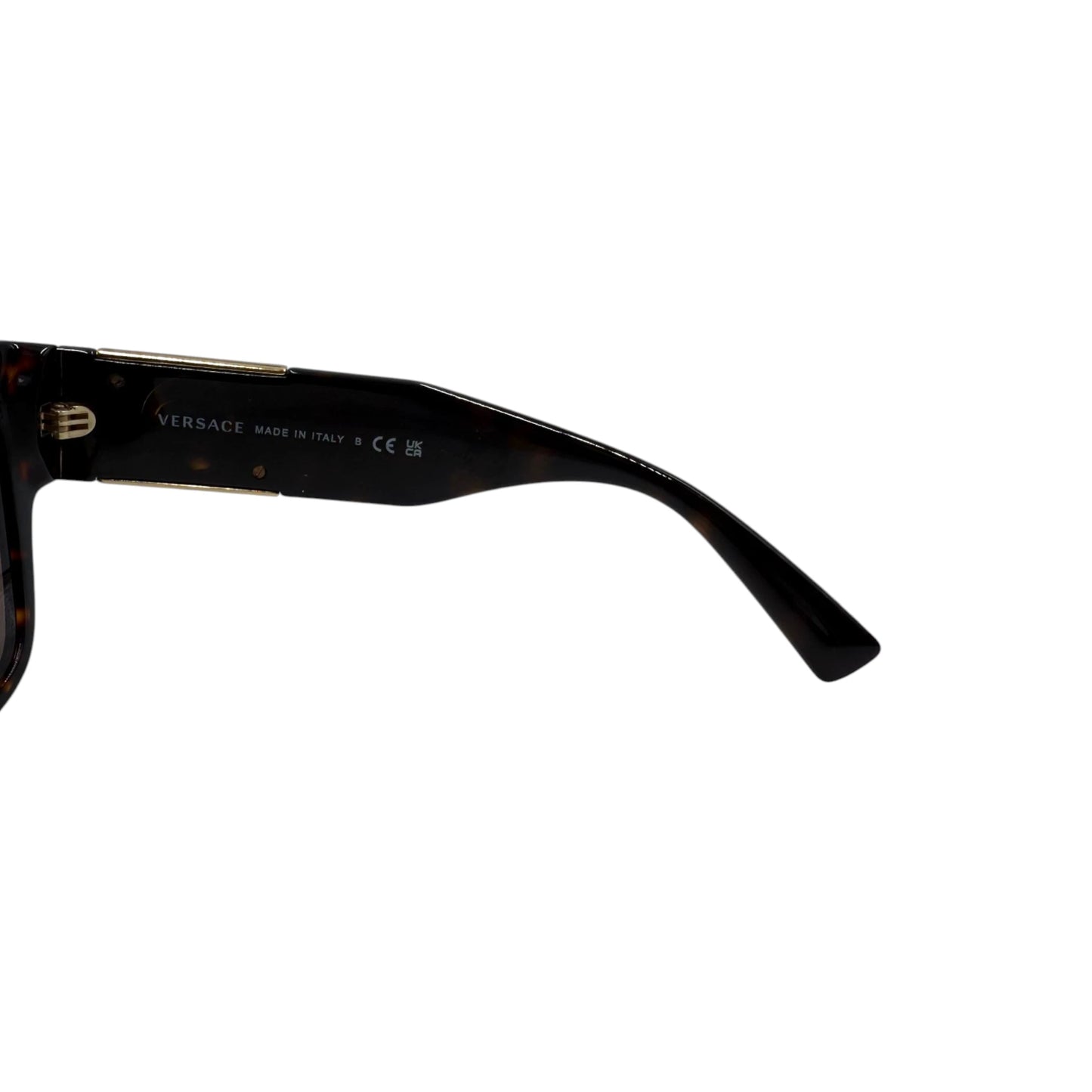 Versace Havana Tortoise Shell Square Sunglasses