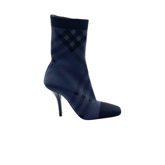 Burberry Dolman Check-Pattern Sock Anke Boots