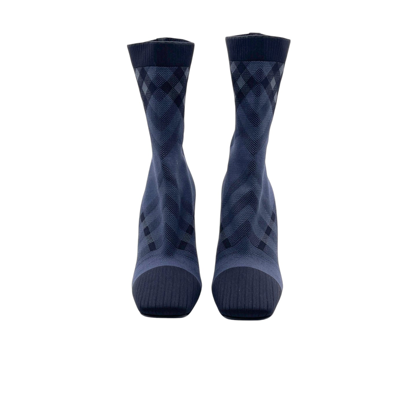 Burberry Dolman Check-Pattern Sock Anke Boots