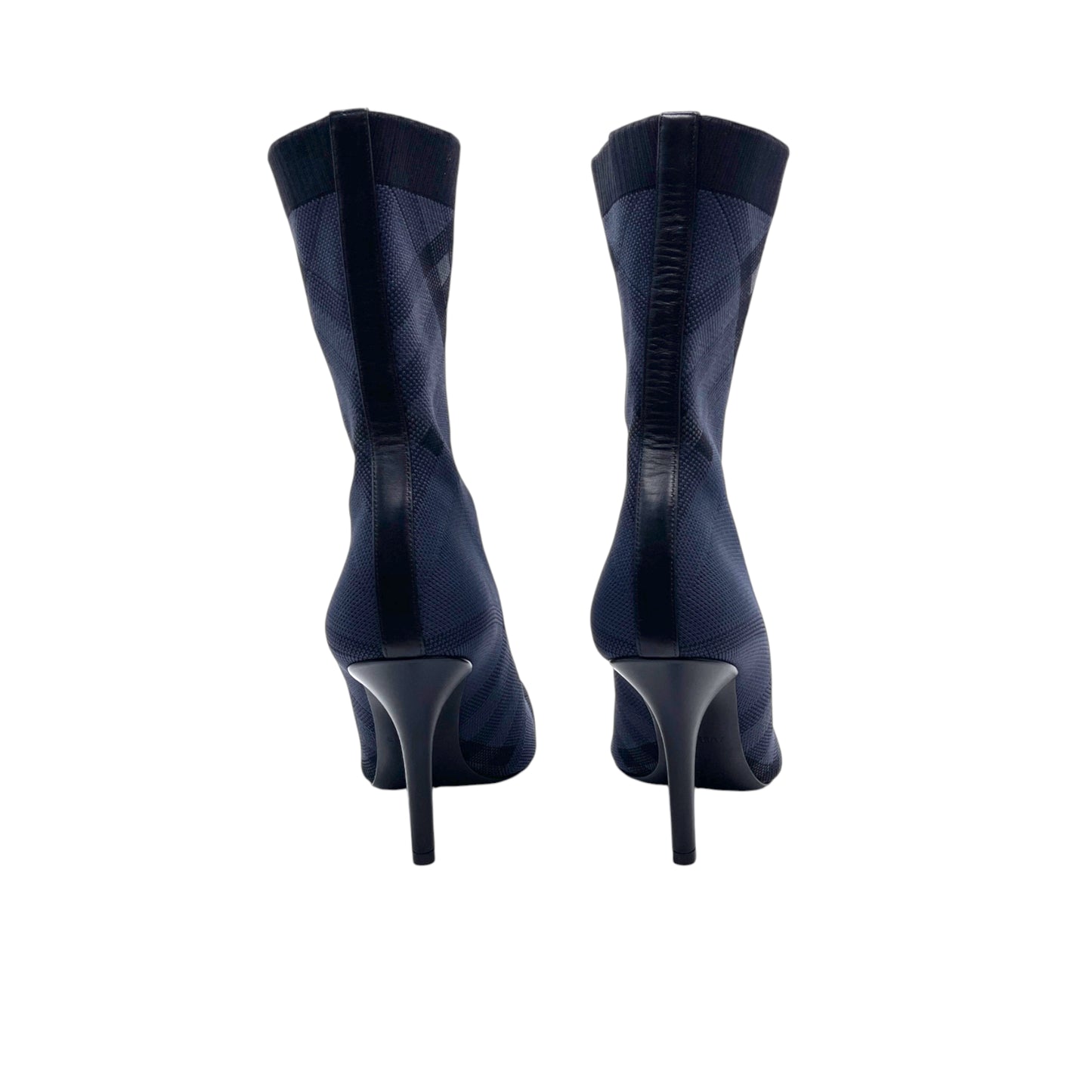 Burberry Dolman Check-Pattern Sock Anke Boots