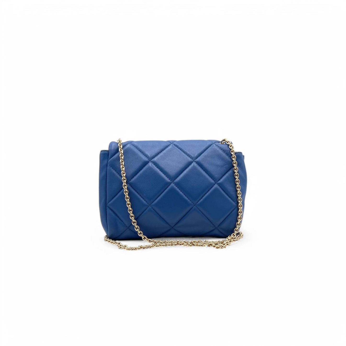 Ferragamo Blue Quilted Bag