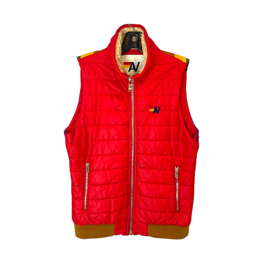 Aviator Nation Red Puffer Vest