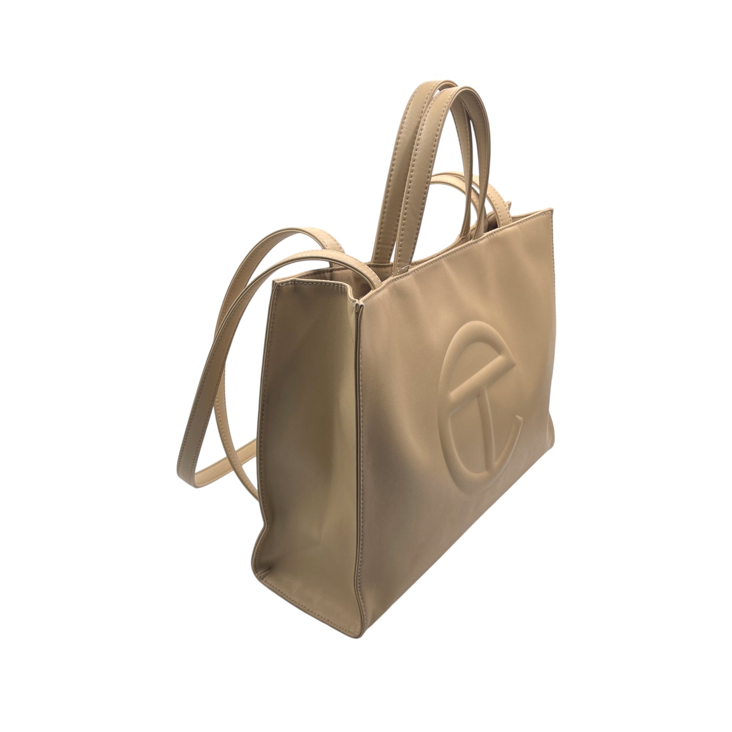 Telfar Medium Cream Shopping Bag