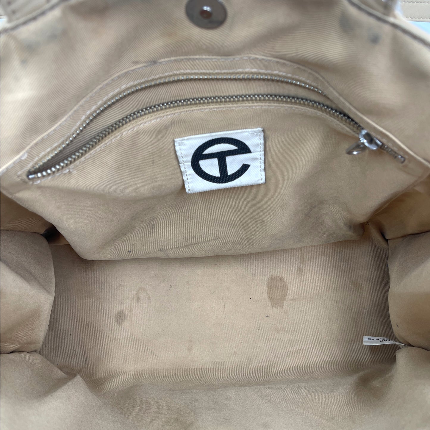 Telfar Medium Cream Shopping Bag