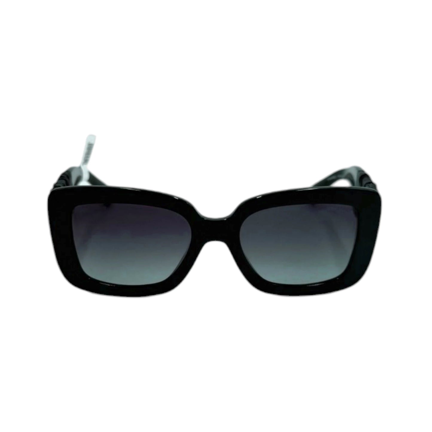 Chanel Green Pleated Calfskin Square Sunglasses