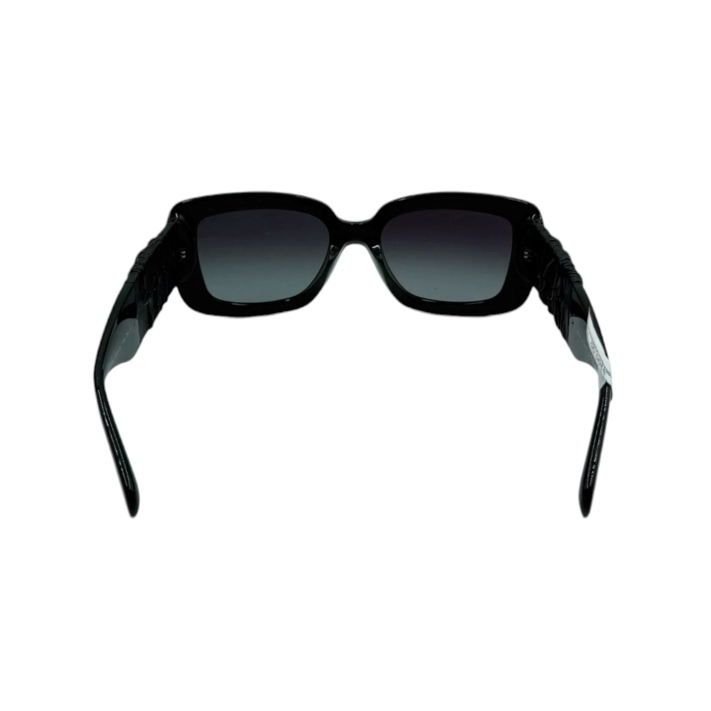 Chanel Green Pleated Calfskin Square Sunglasses