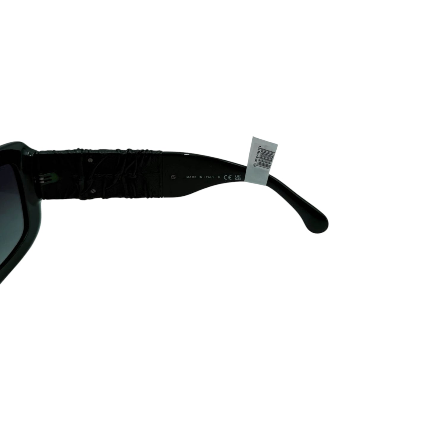 Chanel Green Pleated Calfskin Square Sunglasses