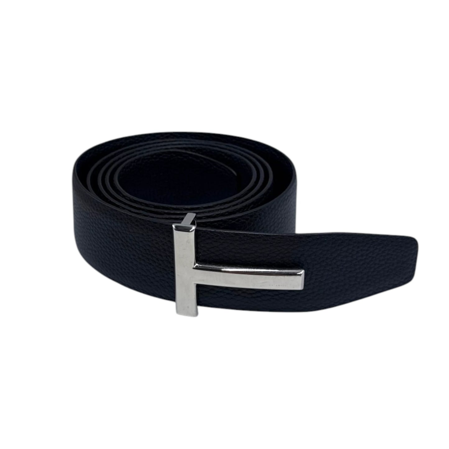 Tom Ford T-Buckle Logo Leather Belt