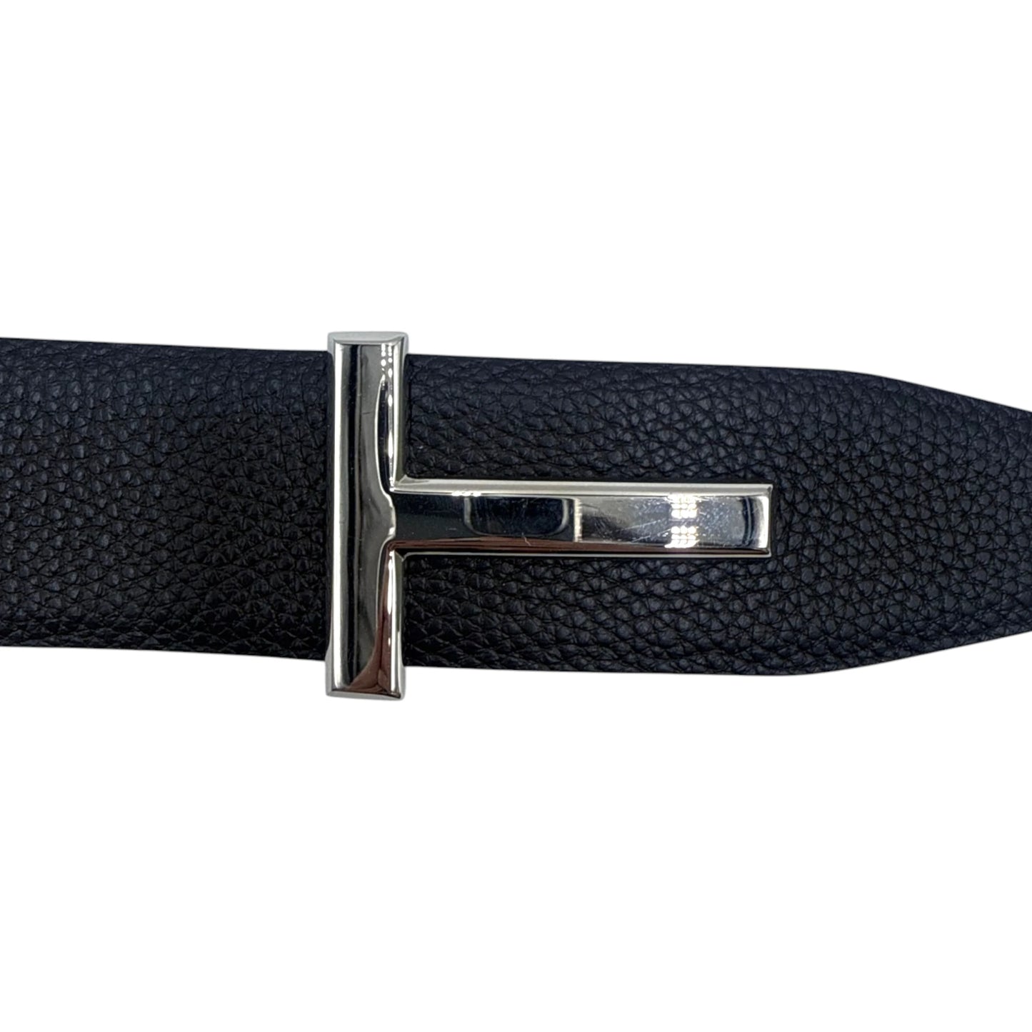 Tom Ford T-Buckle Logo Leather Belt