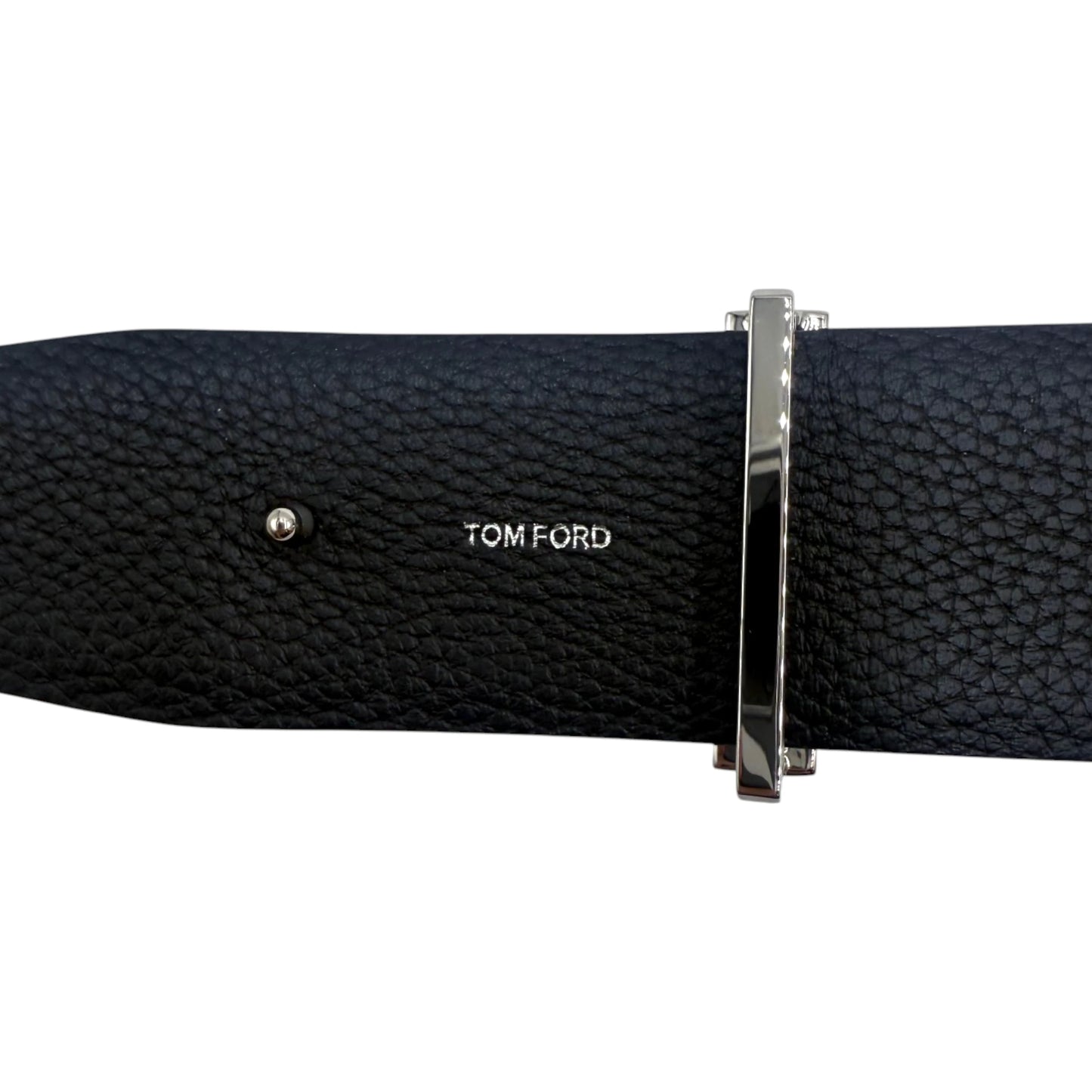 Tom Ford T-Buckle Logo Leather Belt