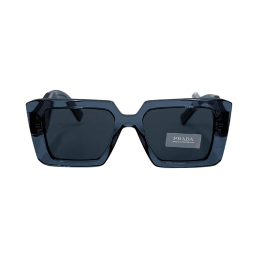 Prada Grey Transparent Symbole Square Sunglasses