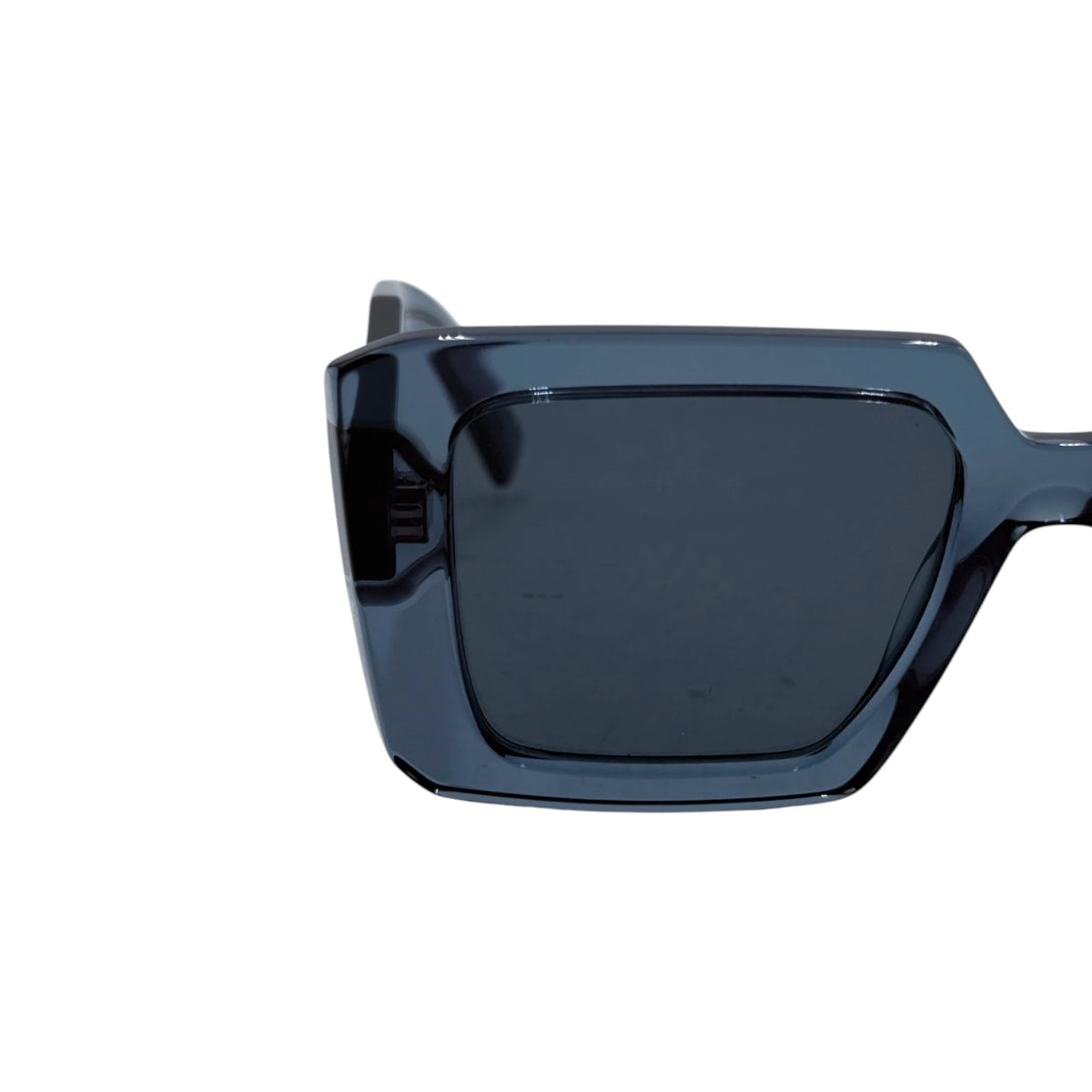 Prada Grey Transparent Symbole Square Sunglasses