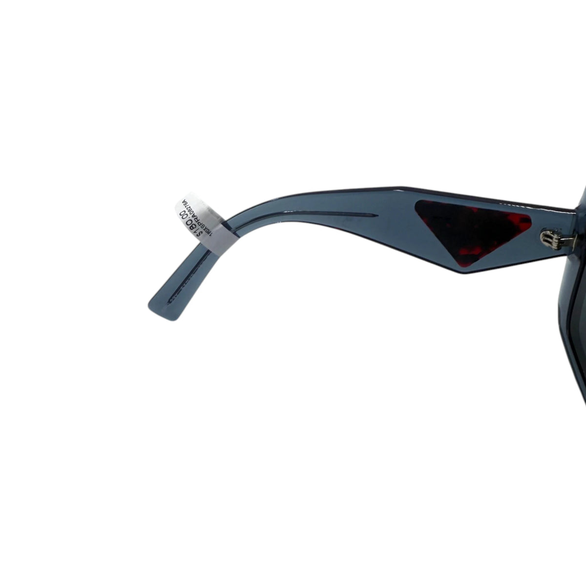Prada Grey Transparent Symbole Square Sunglasses