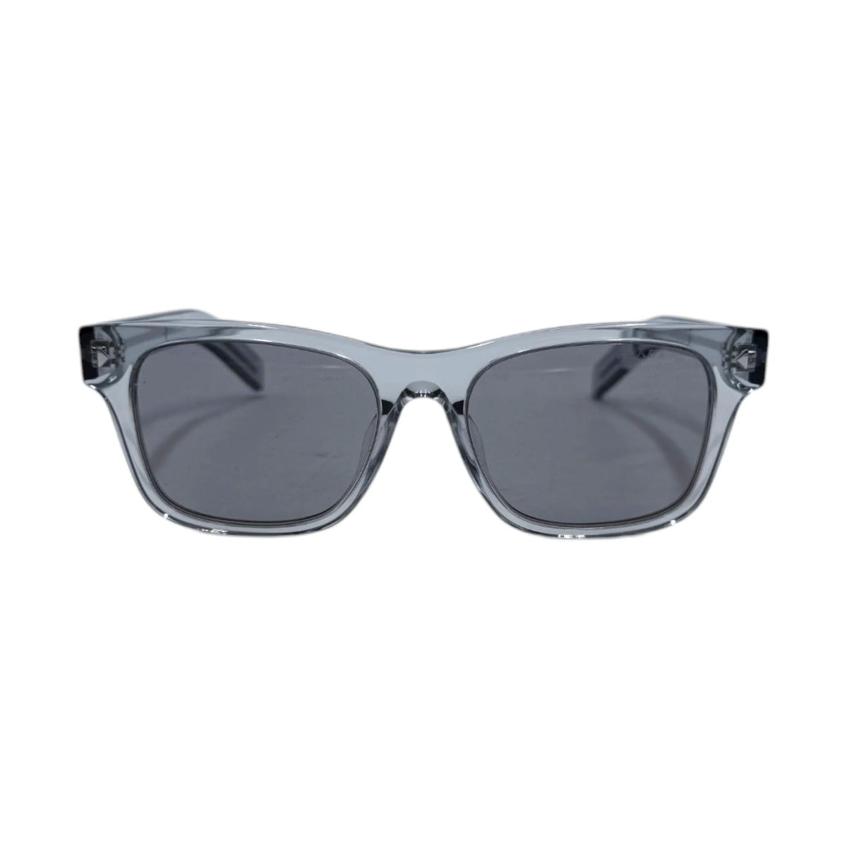 Prada Clear Azure Logo Square Sunglasses