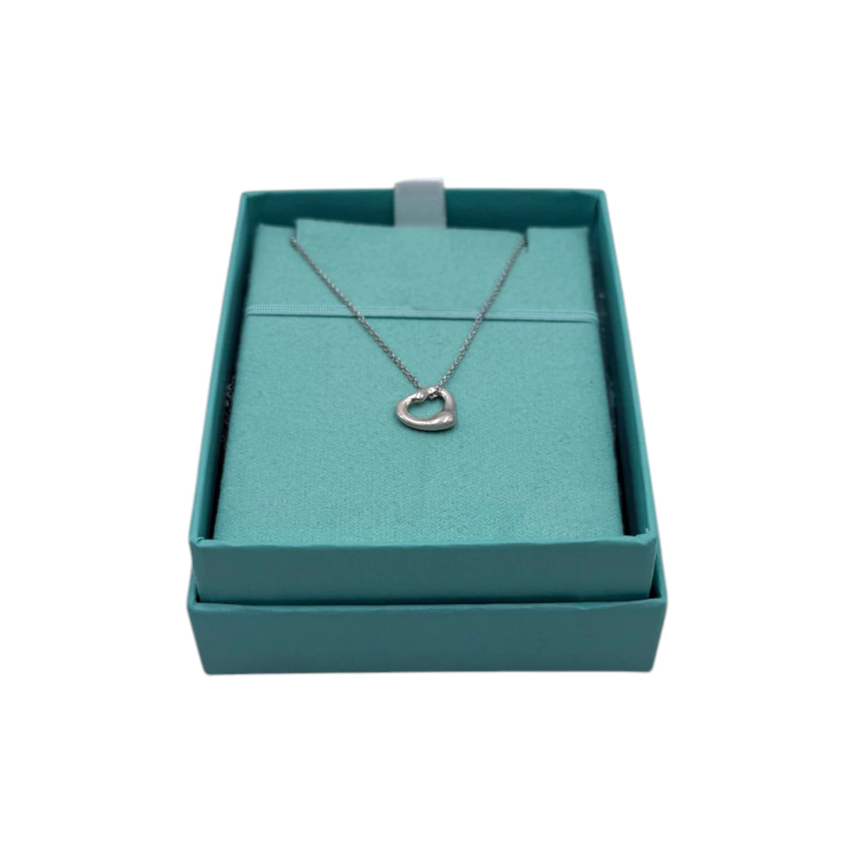 Tiffany & Co. Elsa Peretti Open Heart Pendant Necklace
