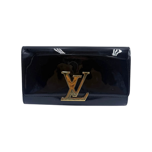 Louis Vuitton Logo Black Louise Pouch Clutch