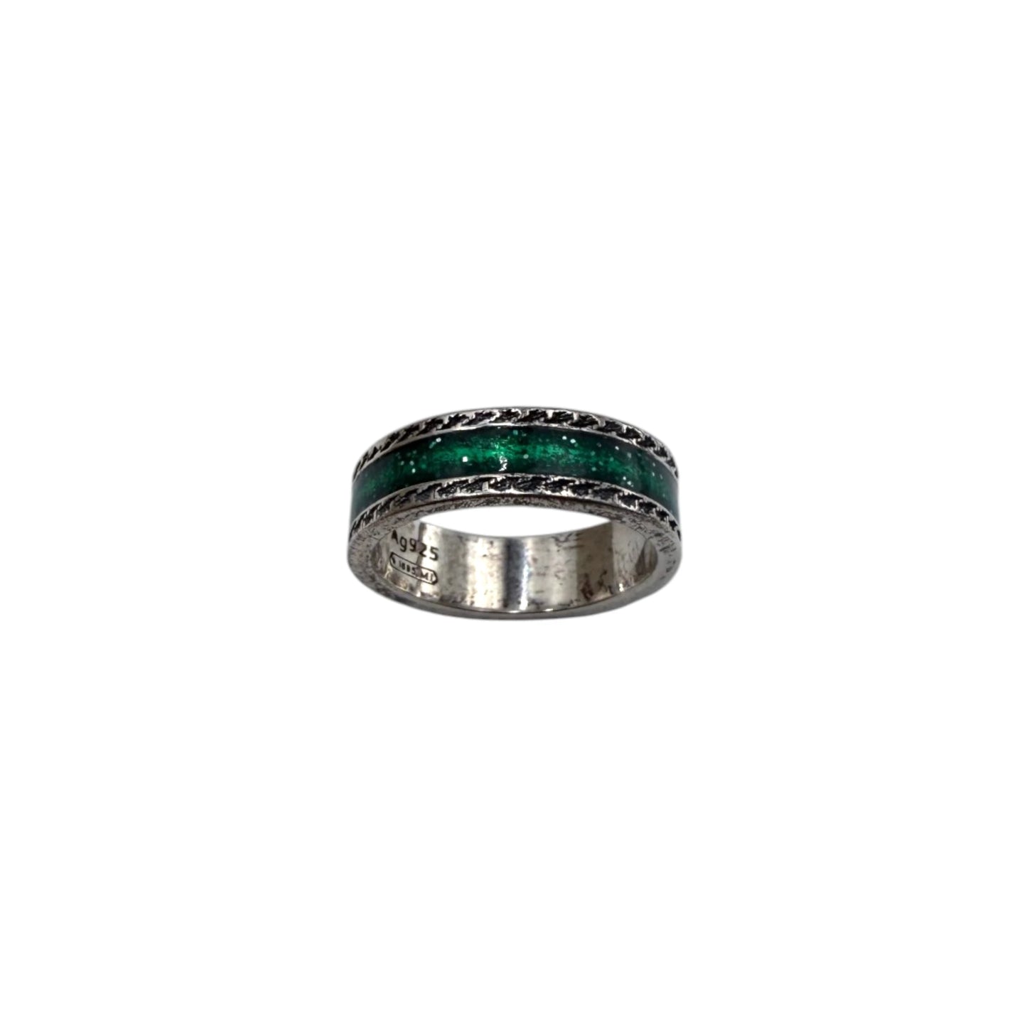 Gucci Enamel Interlocking GG Ring