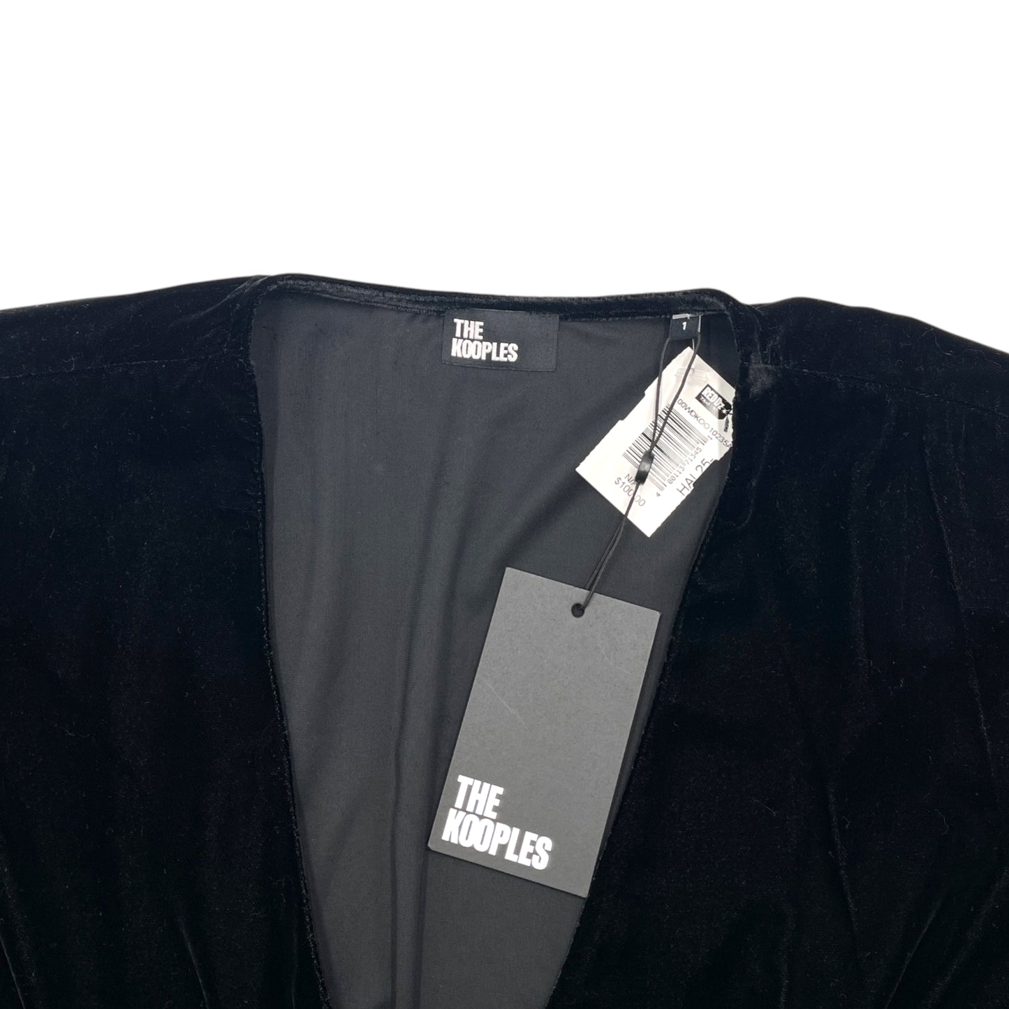 The Kooples Velvet Mini Black Dress