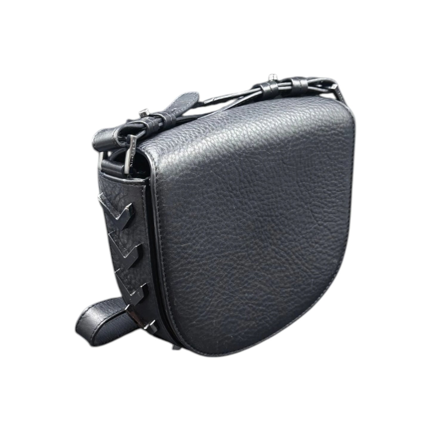 Mackage Rima Black Chervon Crossbody Bag